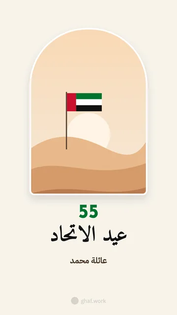 بطاقة عيد الاتحاد · شباك الراية